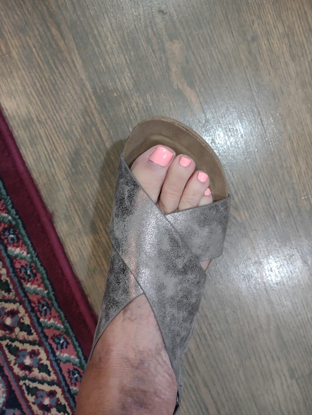 Gray Wedge Shoes